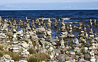 Stenskulpturer vid havet